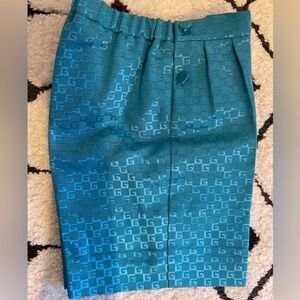 Gucci kids teal blue shorts cottonn viscose size 18/24 fits like a 2/3